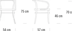 Thonet 209 Armstol, ask fra><noscript><img width=