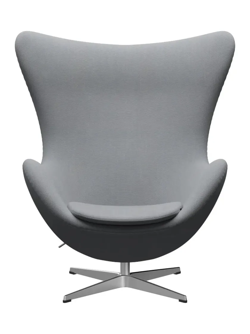 Fritz Hansen 3316 Ægget af Arne Jacobsen læder> Loungestole|Lænestole