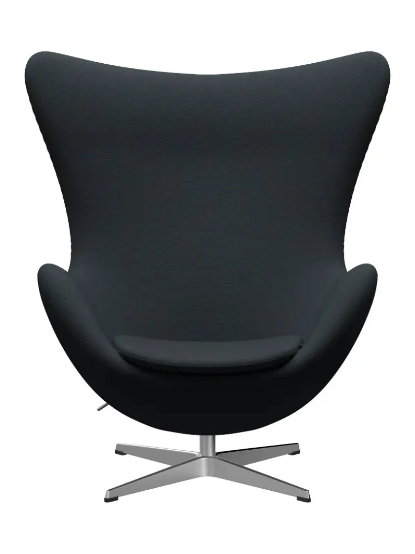 Fritz Hansen 3316 Ægget af Arne Jacobsen læder> Loungestole|Lænestole