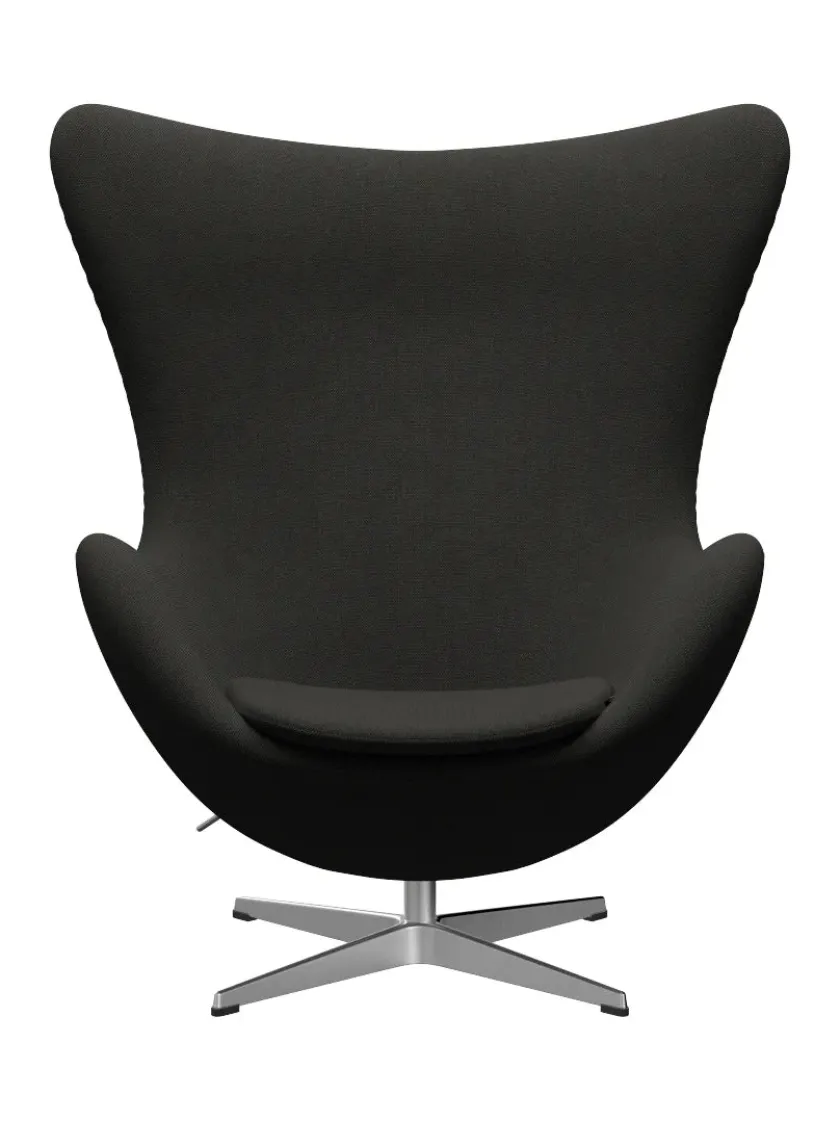 Fritz Hansen 3316 Ægget af Arne Jacobsen læder> Loungestole|Lænestole