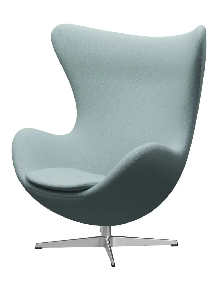 Fritz Hansen 3316 Ægget af Arne Jacobsen læder> Loungestole|Lænestole