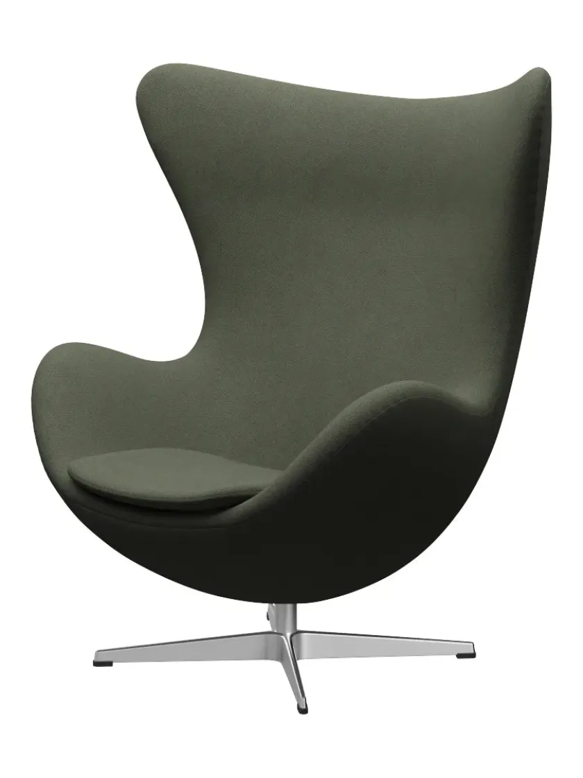 Fritz Hansen 3316 Ægget af Arne Jacobsen stofgr. 2> Loungestole|Lænestole