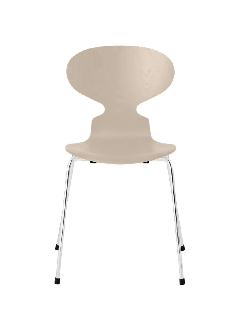 Fritz Hansen 3101 Myren Stol i farvet ask af Arne Jacobsen> Spisebordsstole