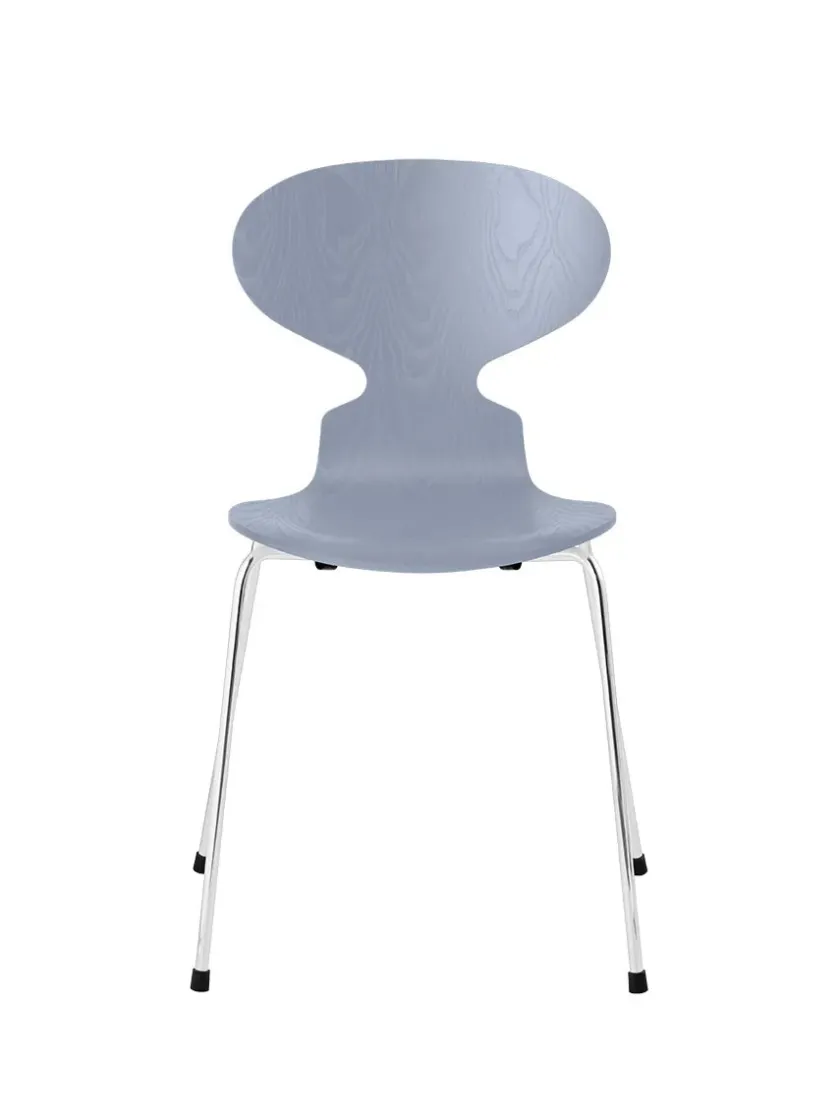 Fritz Hansen 3101 Myren Stol i farvet ask af Arne Jacobsen> Spisebordsstole