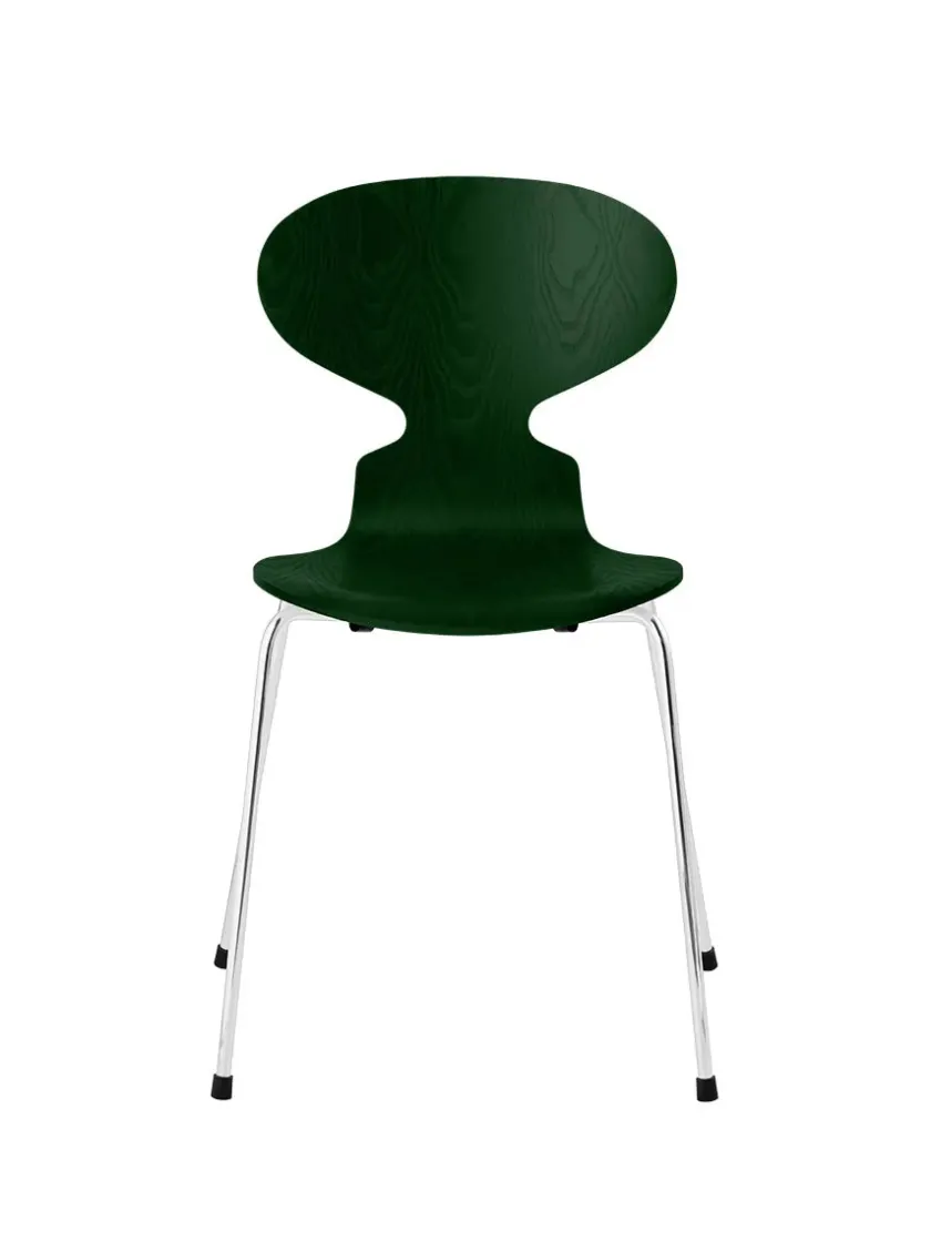 Fritz Hansen 3101 Myren Stol i farvet ask af Arne Jacobsen> Spisebordsstole