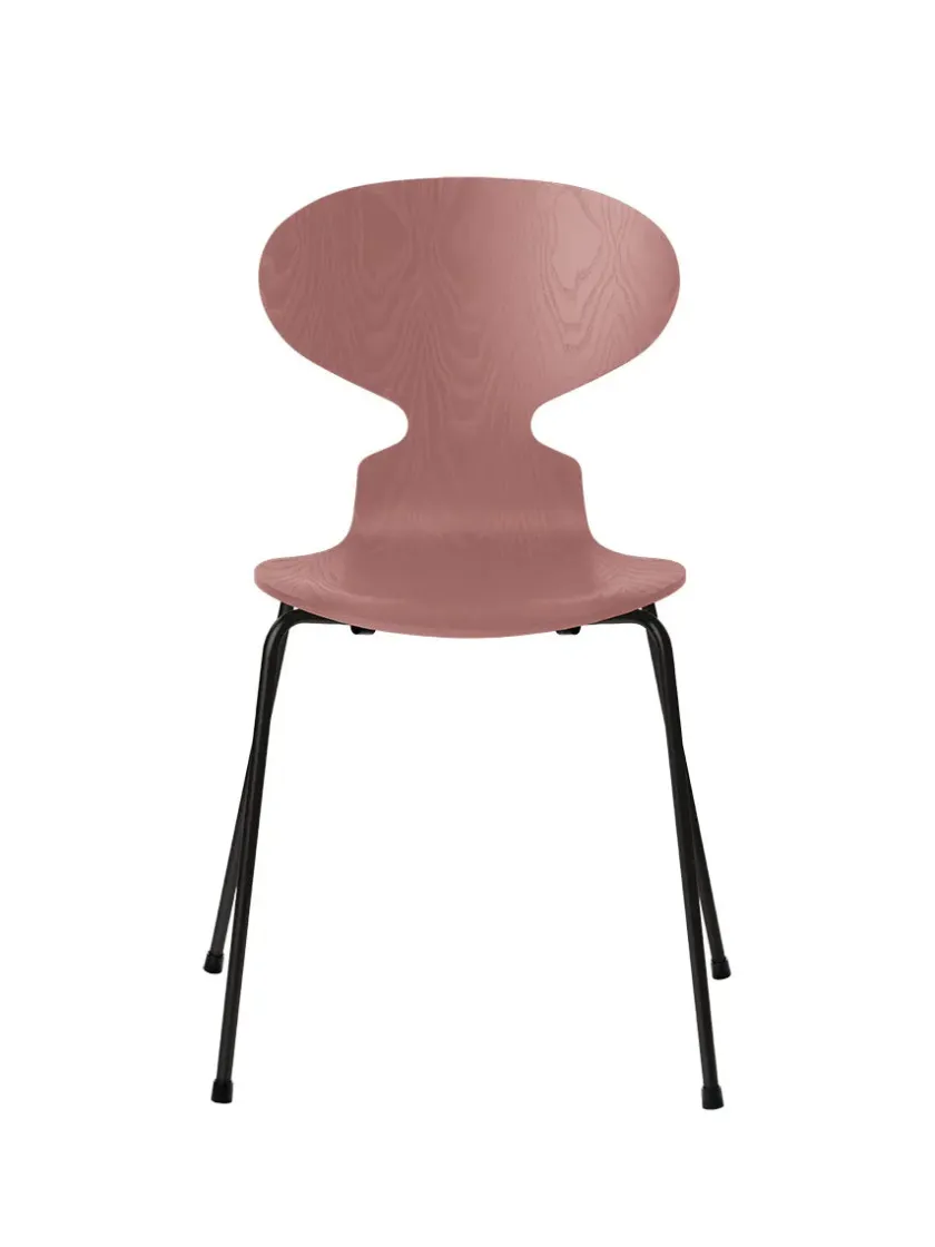 Fritz Hansen 3101 Myren Stol i farvet ask af Arne Jacobsen> Spisebordsstole