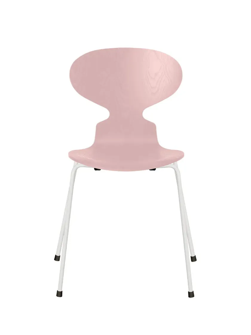 Fritz Hansen 3101 Myren Stol i farvet ask af Arne Jacobsen> Spisebordsstole