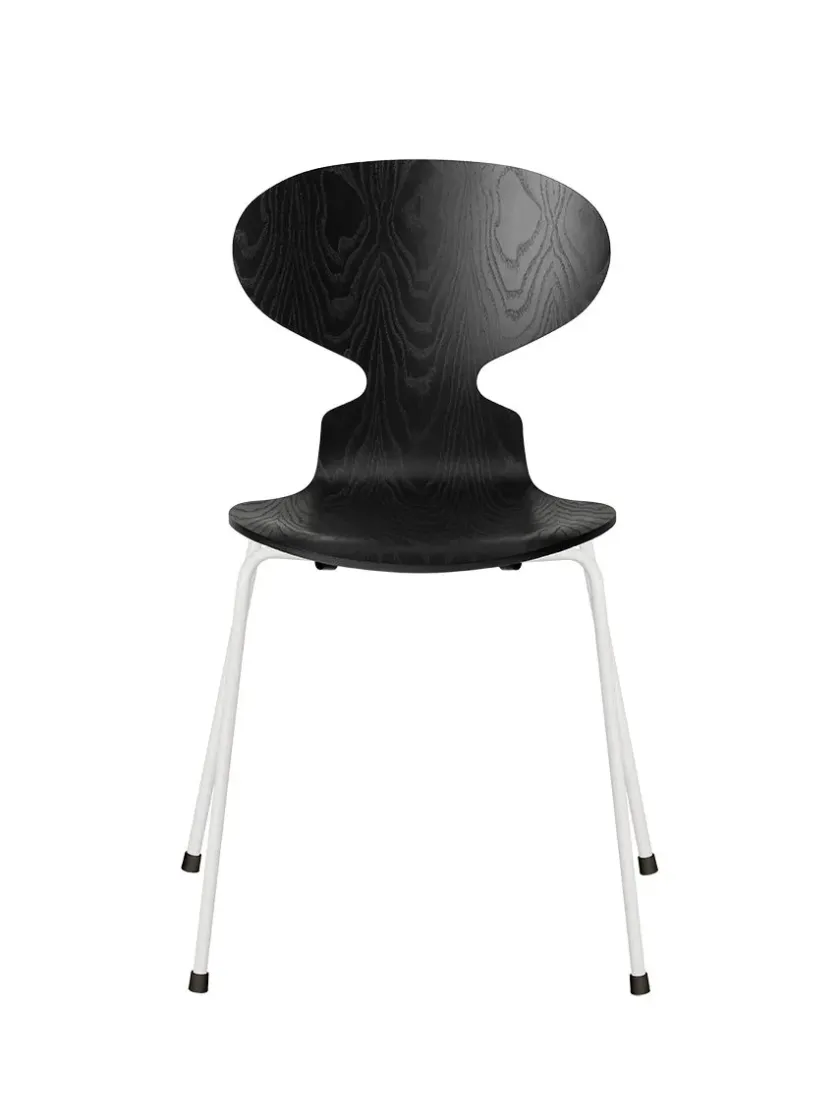 Fritz Hansen 3101 Myren Stol i farvet ask af Arne Jacobsen> Spisebordsstole