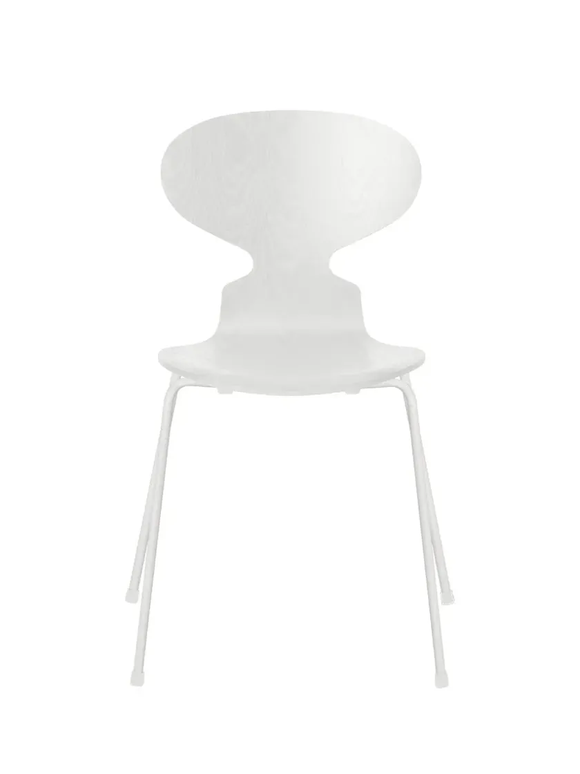 Fritz Hansen 3101 Myren Stol i farvet ask af Arne Jacobsen> Spisebordsstole