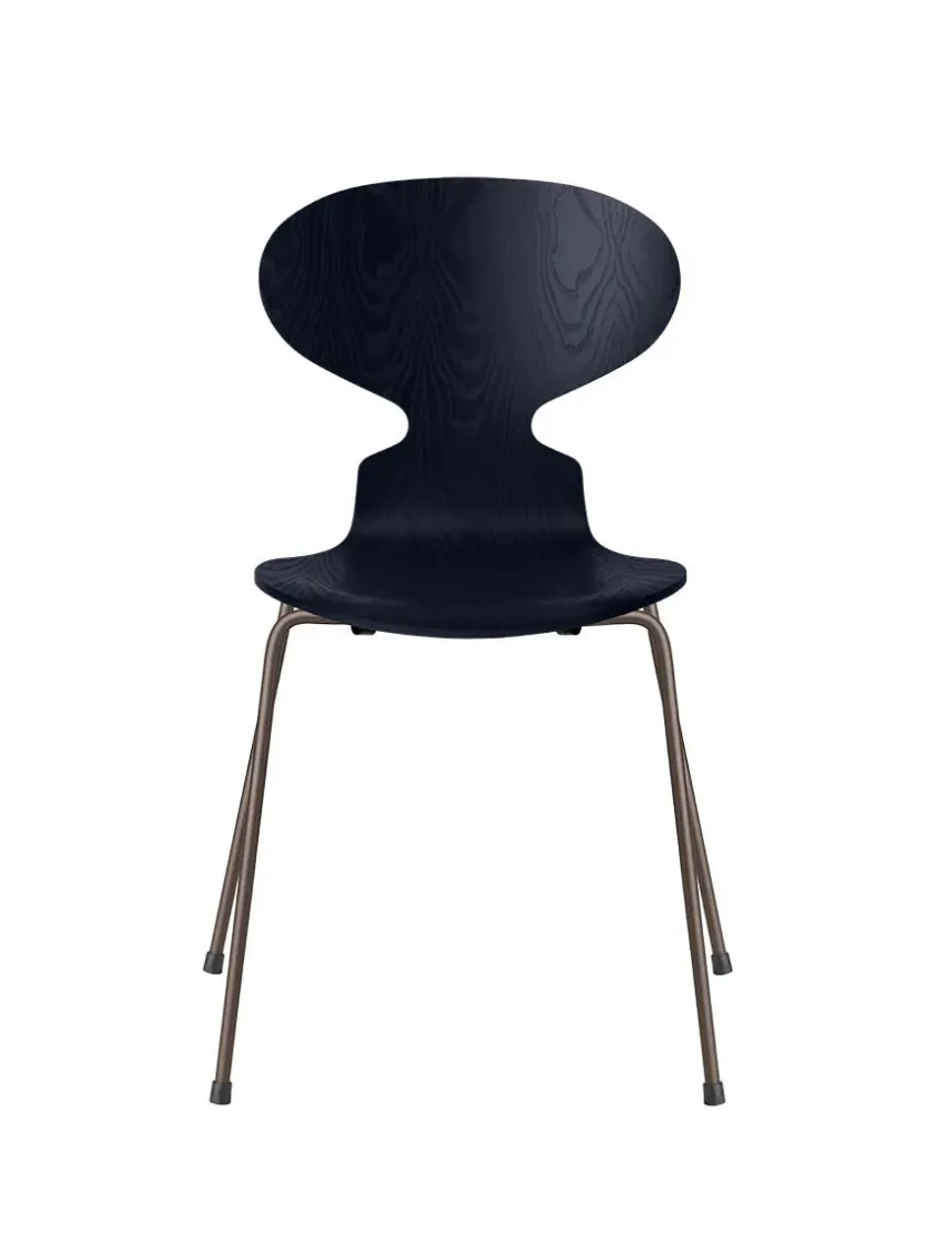 Fritz Hansen 3101 Myren Stol i farvet ask af Arne Jacobsen> Spisebordsstole
