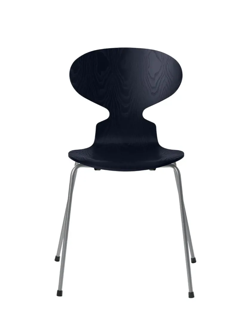 Fritz Hansen 3101 Myren Stol i farvet ask af Arne Jacobsen> Spisebordsstole