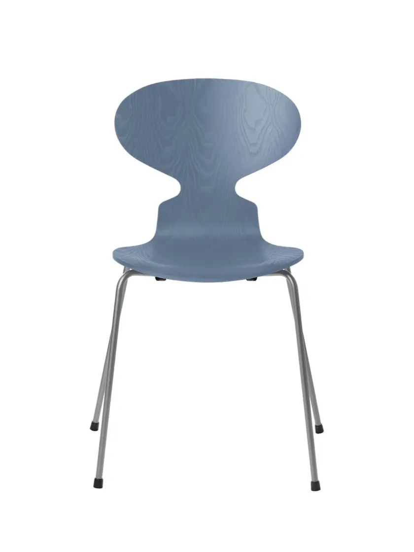 Fritz Hansen 3101 Myren Stol i farvet ask af Arne Jacobsen> Spisebordsstole