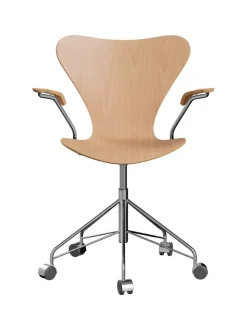 Fritz Hansen 3217 Serie 7 Kontorstol af Arne Jacobsen><noscript><img width=