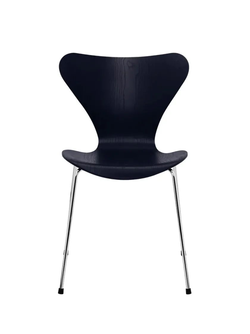 Fritz Hansen 3107 Serie 7 stol i farvet ask af Arne Jacobsen> Spisebordsstole