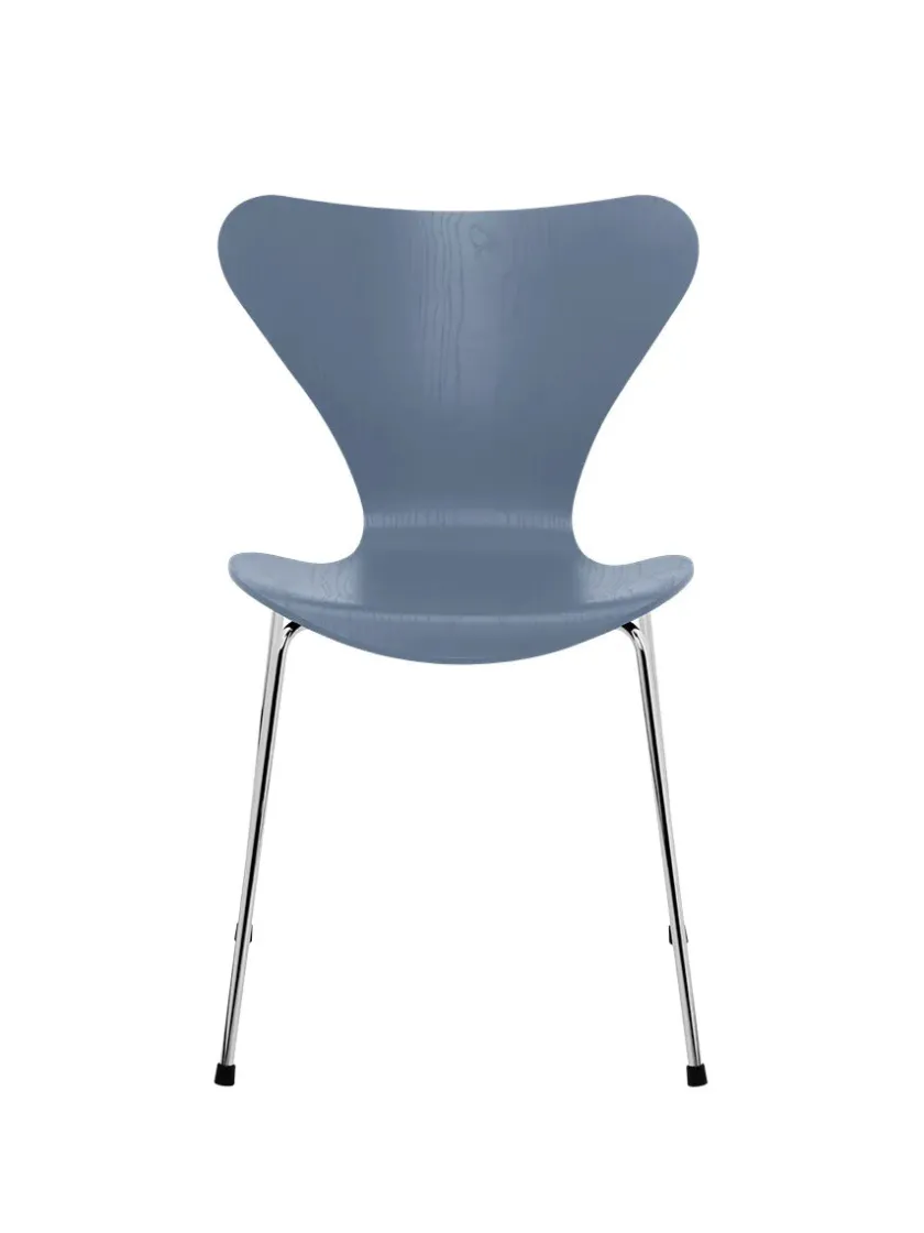 Fritz Hansen 3107 Serie 7 stol i farvet ask af Arne Jacobsen> Spisebordsstole