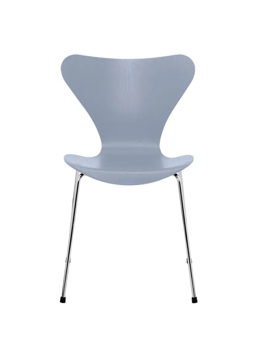 Fritz Hansen 3107 Serie 7 stol i farvet ask af Arne Jacobsen> Spisebordsstole