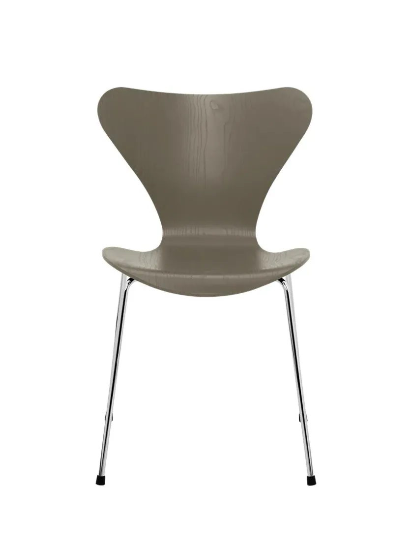 Fritz Hansen 3107 Serie 7 stol i farvet ask af Arne Jacobsen> Spisebordsstole