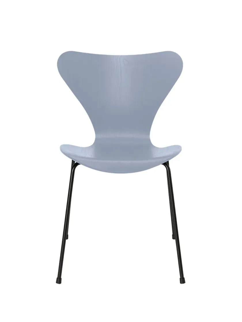Fritz Hansen 3107 Serie 7 stol i farvet ask af Arne Jacobsen> Spisebordsstole