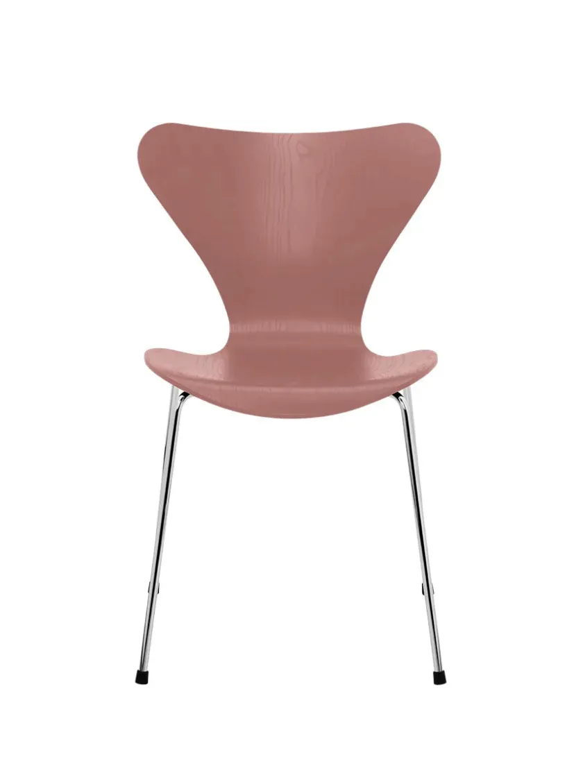 Fritz Hansen 3107 Serie 7 stol i farvet ask af Arne Jacobsen> Spisebordsstole
