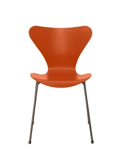 Fritz Hansen 3107 Serie 7 stol i farvet ask af Arne Jacobsen><noscript><img width=
