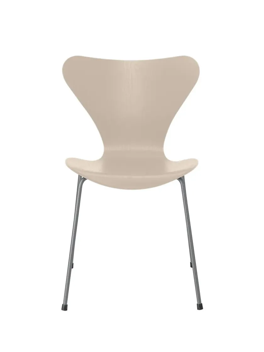 Fritz Hansen 3107 Serie 7 stol i farvet ask af Arne Jacobsen> Spisebordsstole