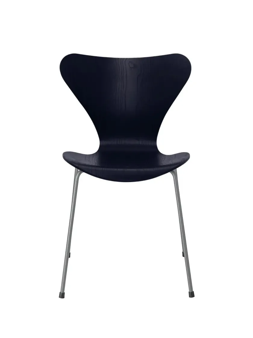 Fritz Hansen 3107 Serie 7 stol i farvet ask af Arne Jacobsen> Spisebordsstole