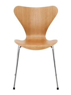 Fritz Hansen 3107 Serie 7 Stol, naturfiner af Arne Jacobsen><noscript><img width=