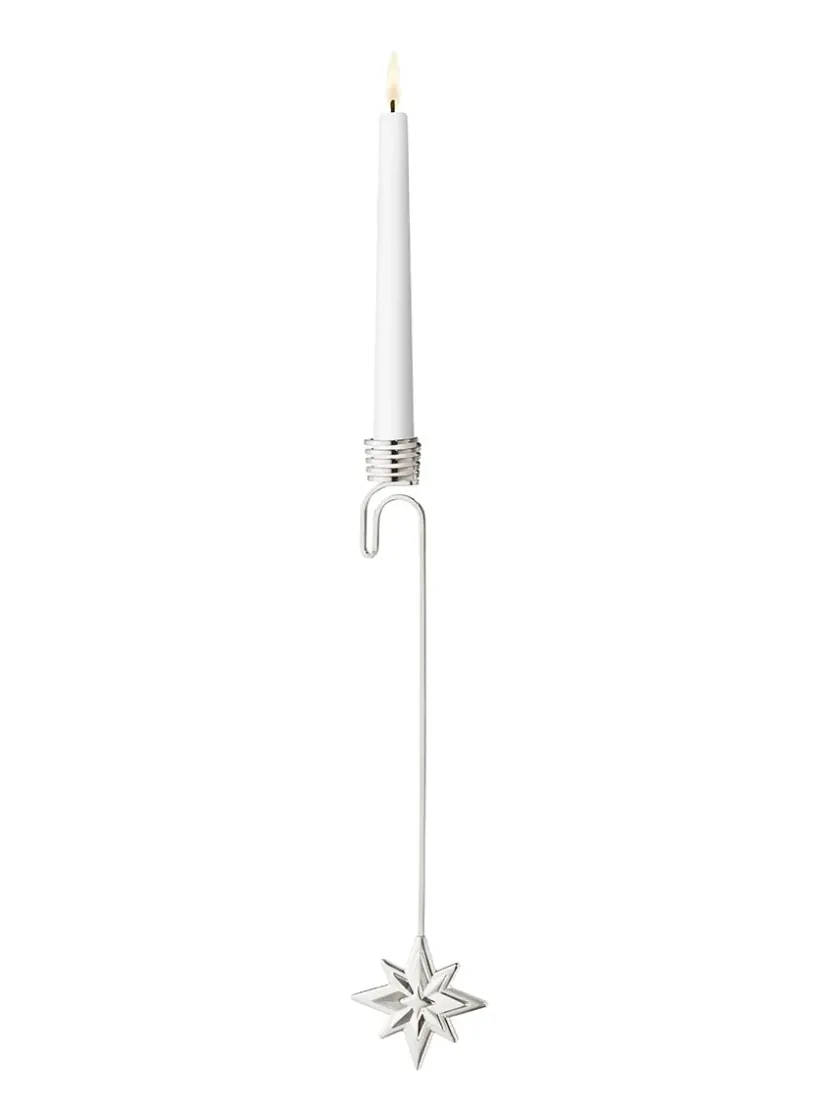 Georg Jensen 2024 Stjerne Lyseholder, guldbelagt fra> Kalenderlys & Julelysestager|Juletræspynt