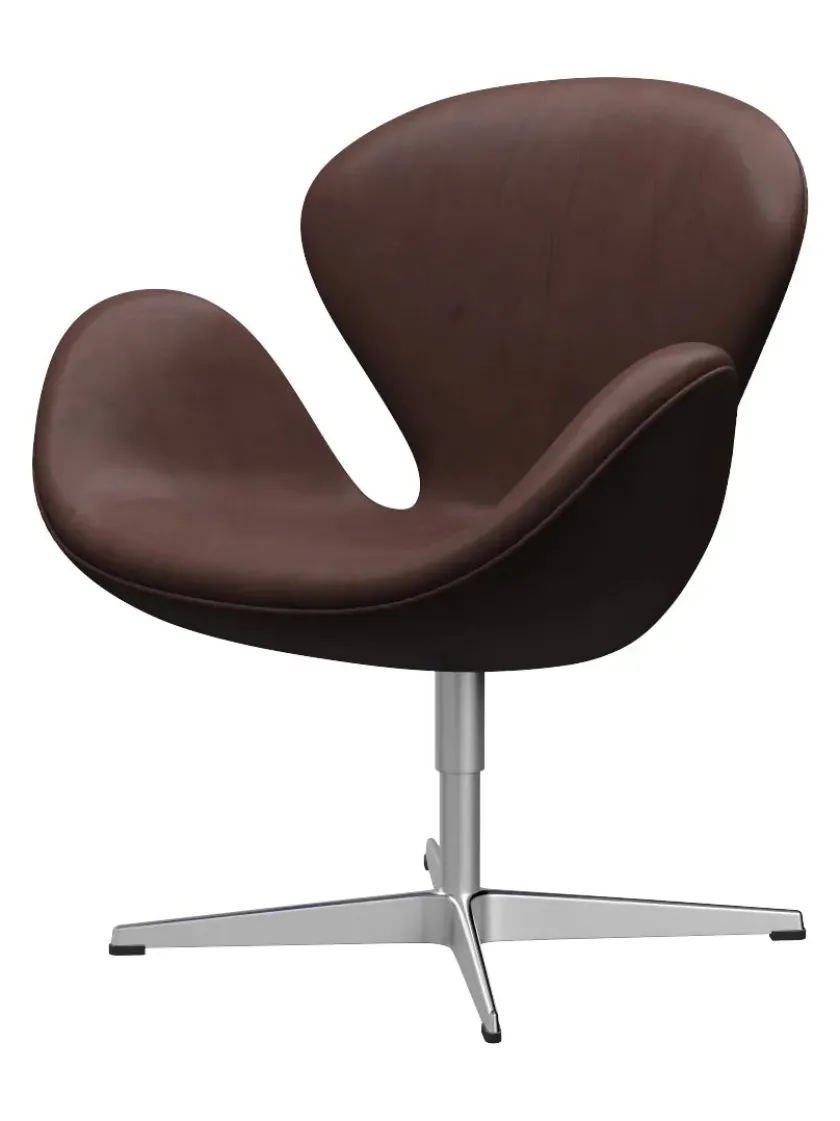 Fritz Hansen 3320 Svanen i stof (prisgruppe 1) af Arne Jacobsen> Lænestole