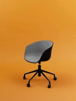 HAY About a Chair AAC52 Forsidepolstret, hvid skal fra> Kontorstole