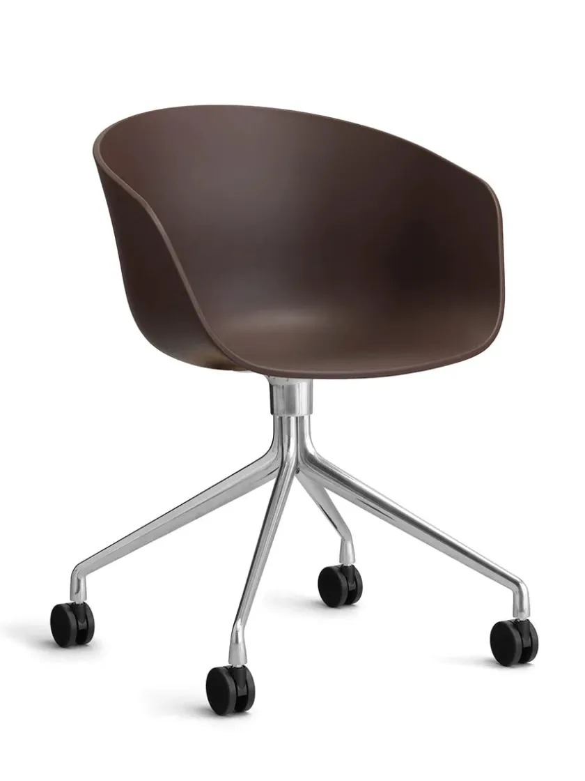 HAY About a Chair AAC52 Forsidepolstret, sort skal fra> Kontorstole