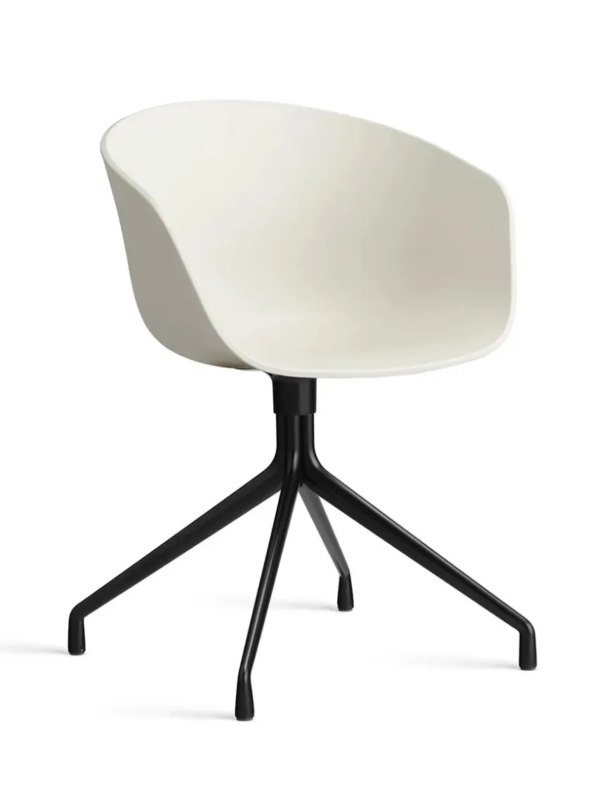 HAY About a Chair AAC52 Forsidepolstret, sort skal fra> Kontorstole