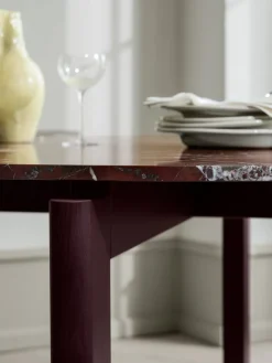 Fritz Hansen After Dining Table Ø120, Marble Burgundy fra><noscript><img width=