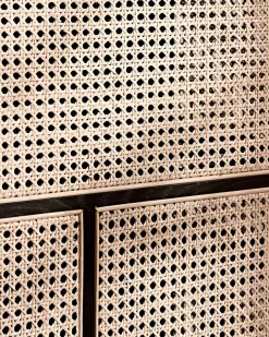 Design House Stockholm Air Cabinet, black/cane fra><noscript><img width=
