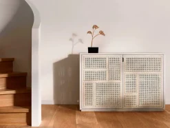 Design House Stockholm Air Sideboard, black/cane fra><noscript><img width=
