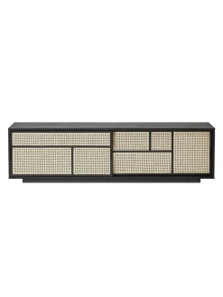 Design House Stockholm Air Sideboard Low, black/cane fra><noscript><img width=