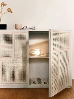 Design House Stockholm Air Sideboard, oak/cane fra><noscript><img width=