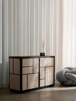 Design House Stockholm Air Sideboard, white/cane fra><noscript><img width=