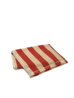 Ferm Living Alee Bath Towel, light camel/red fra><noscript><img width=