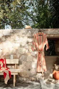Ferm Living Alee Hand Towel, light camel/red fra><noscript><img width=