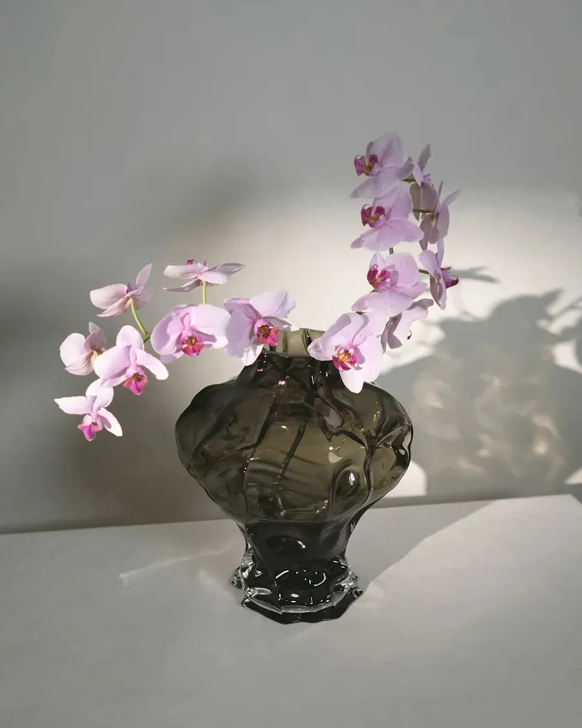Hein Studio Ammonit Vase, new smoke fra> Vaser