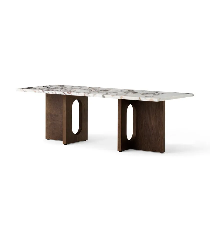 Audo Copenhagen Androgyne Lounge Table, Calacatta Viola / Wood fra> Sofaborde