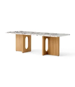 Audo Copenhagen Androgyne Lounge Table, grey galaxy marble/wood fra><noscript><img width=