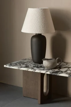 Audo Copenhagen Androgyne Lounge Table, grey galaxy marble/wood fra><noscript><img width=