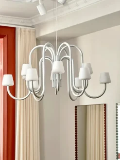 HAY Apollo Chandelier 1065, hvid opalglas fra><noscript><img width=