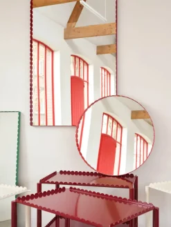 HAY Arcs Mirror Round, red fra><noscript><img width=