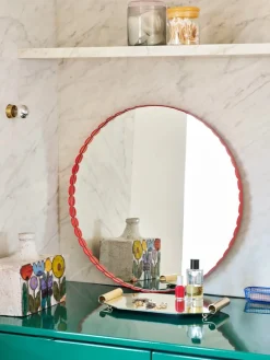HAY Arcs Mirror Round, red fra><noscript><img width=