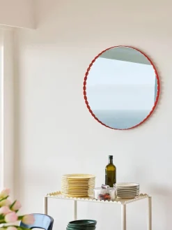 HAY Arcs Mirror Round, red fra><noscript><img width=
