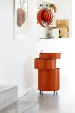 Verpan Barboy Sidebord, orange af Verner Panton> Sideborde Og Små Borde