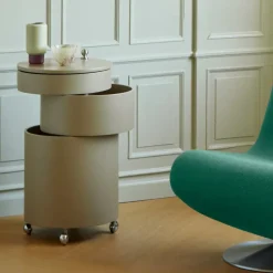 Verpan Barboy Sidebord, sort af Verner Panton><noscript><img width=